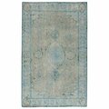 Jaipur Rugs Kai Persian Knot 4 by 22 Alessia Design Rectangle Rug, Pelican - 5 x 8 ft. RUG130198